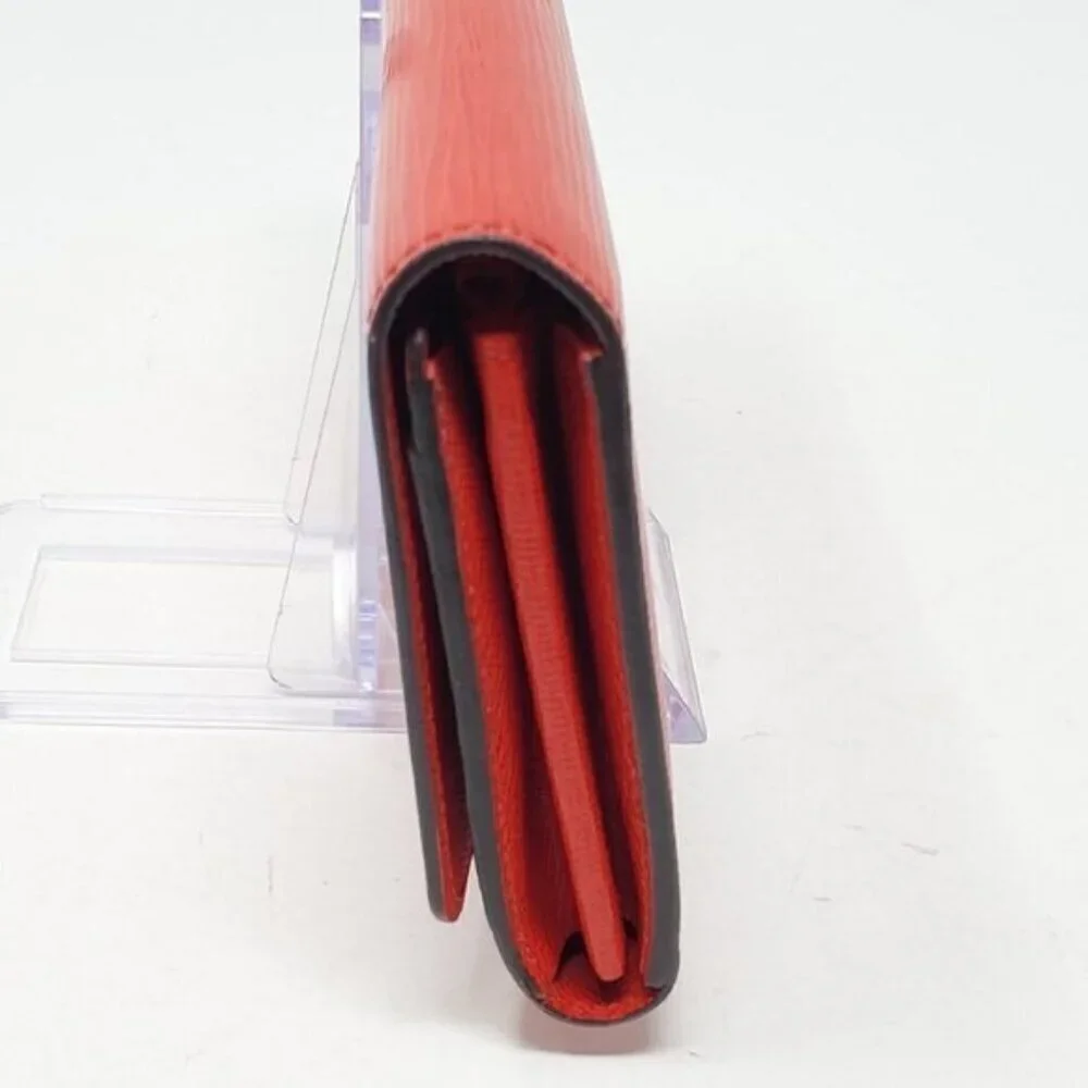 Authentic Louis Vuitton Epi Leather Sarah Wallet Red LV Long Wallet